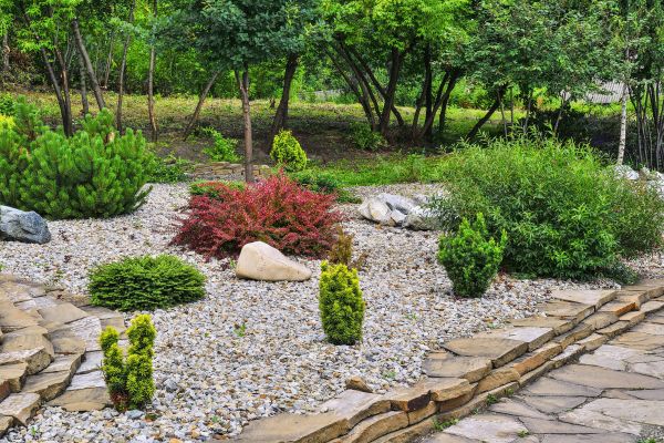 Rock Landscaping in Plymouth