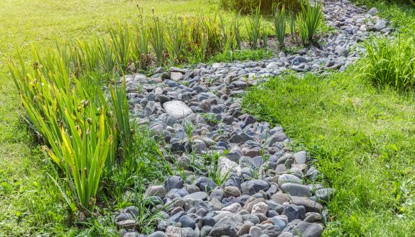 River Rock Garden Installation in Plymouth