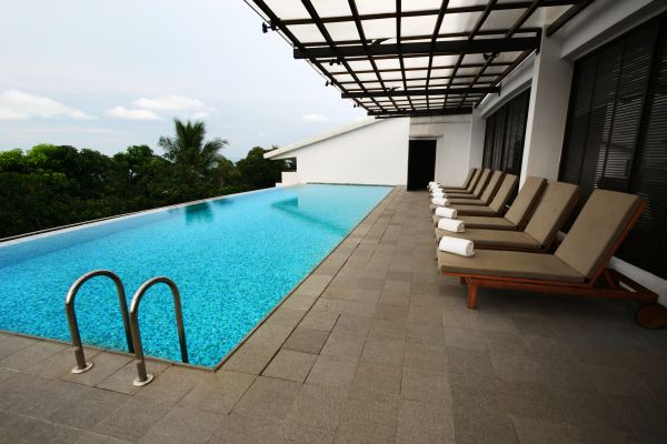 Pool Patio Landscaping in Plymouth