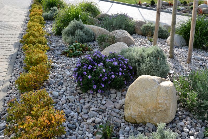 River Stone Installation